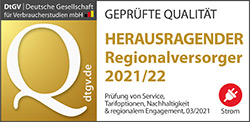 E-Werk Mittelbaden - Herausragender Regionalversorger 2021