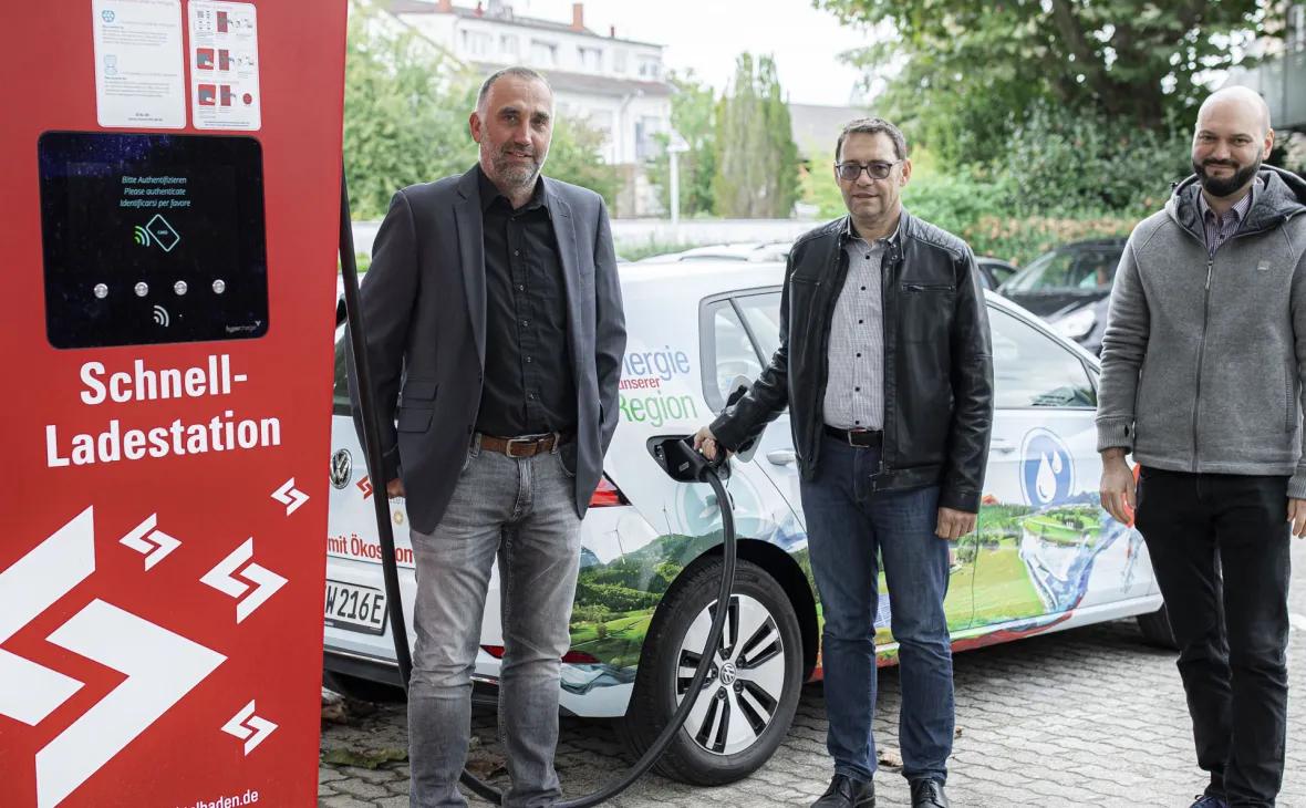 Bild: Inbetriebnahme Schnellladestation in Achern
