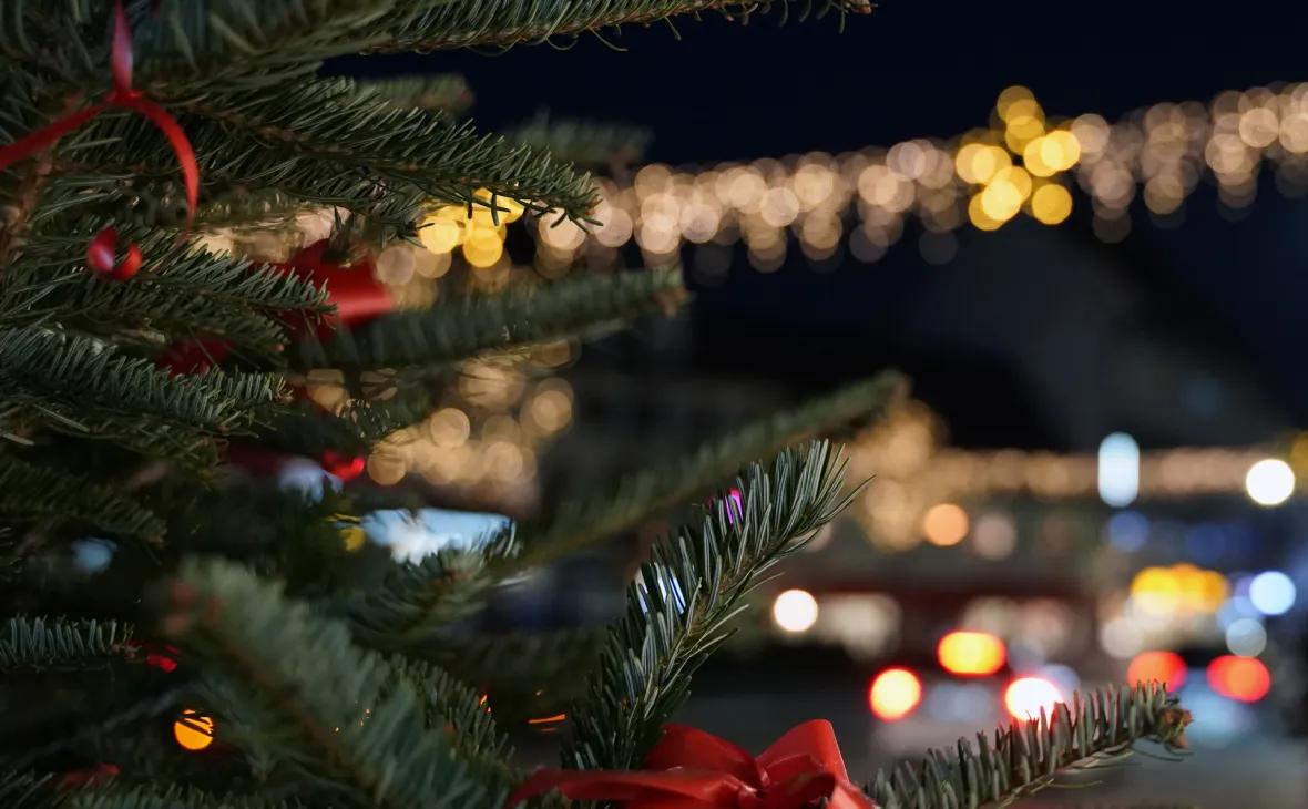 Leuchtender Weihnachtsstern in der Acherner Hauptstraße