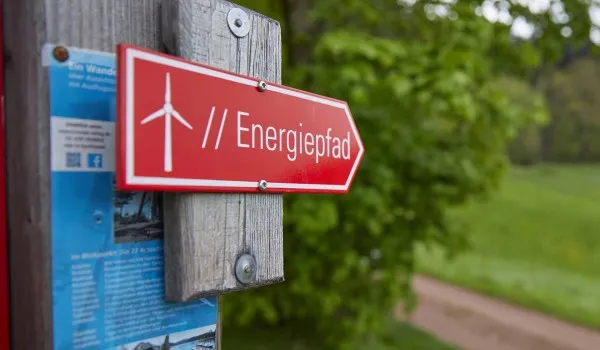 Beschilderung Energiepfad Prechtaler Schanze
