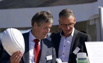 Vorstand Dr. Ulrich Kleine und Lahrs OB Markus Ibert ©Konstantin Werner