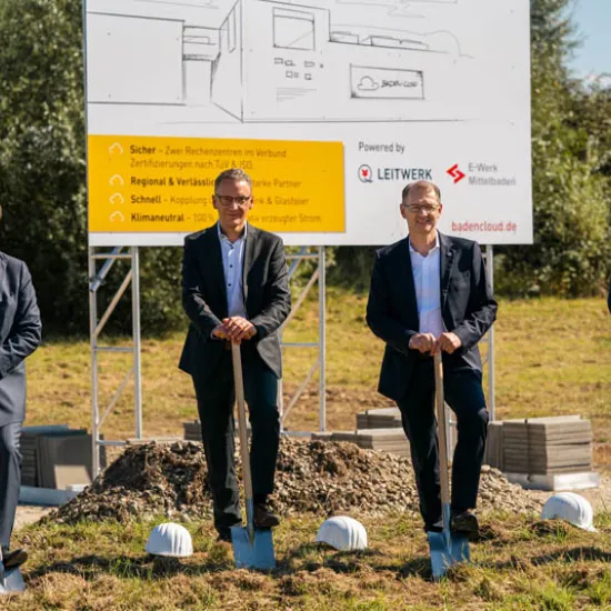 Spatenstich Rechenzentrum Lahr
